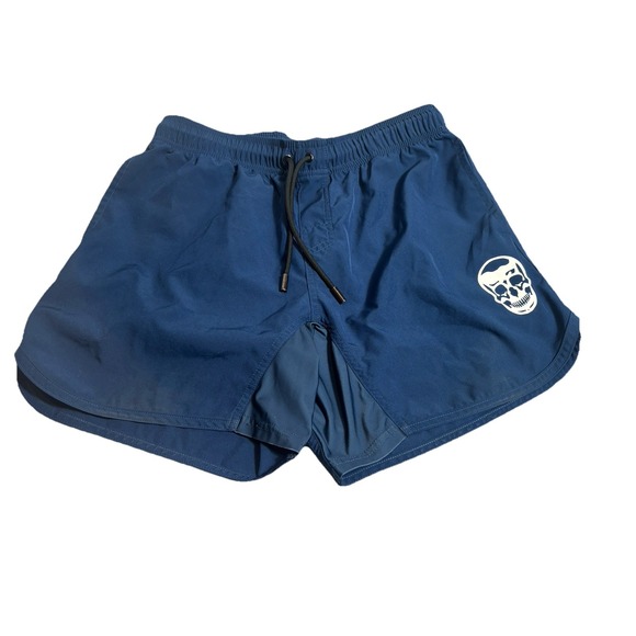 Gymreapers Mens Size Medium Training Gym Shorts Athletic Running Gear Skull Logo - Picture 1 of 7
